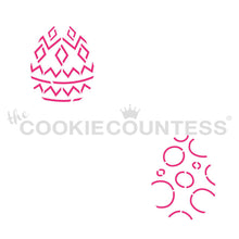 Load image into Gallery viewer, Mini Egg Dots and Diamonds PYO Stencil