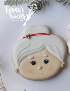 Mrs Claus Face 2 **new sizes added**