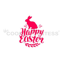 Load image into Gallery viewer, Happy Easter with Bunny Stencil