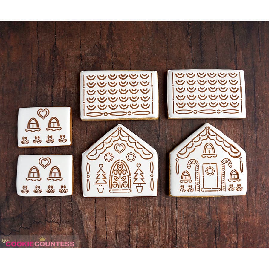 Gingerbread House - 4 Piece Stencil