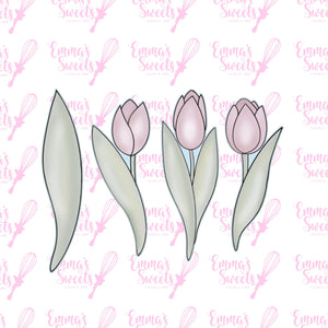 Bouquet Of Tulips Set for 8"x10" Box