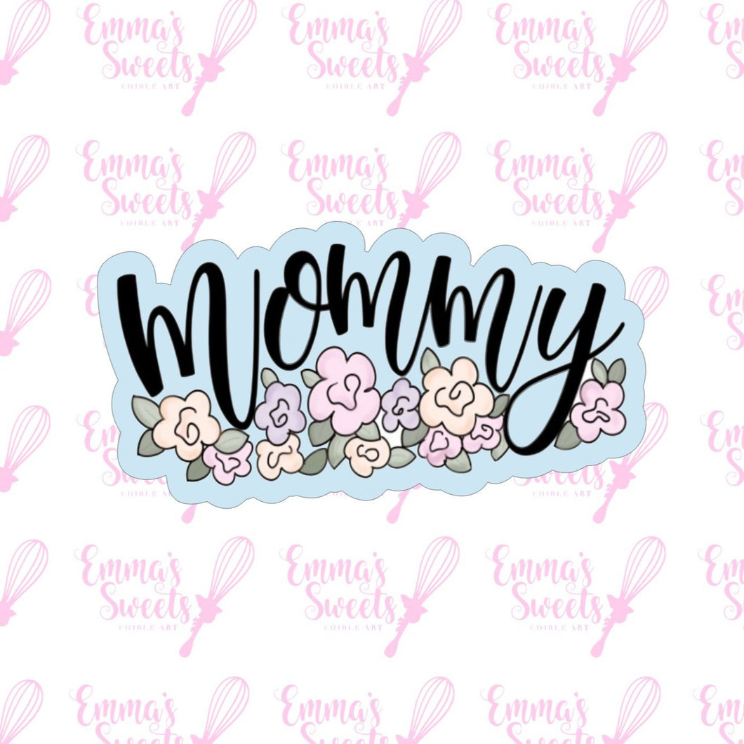 Mommy With Flowers Plaque