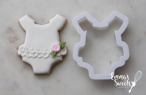 Knotted Onesie Cookie Cutter. Baby Shower Cookie Cutter.
