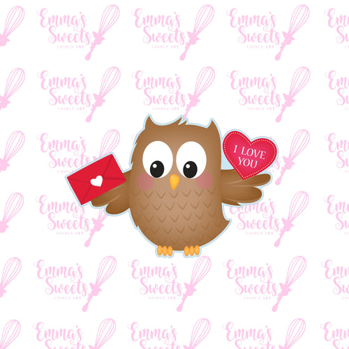 Owl With Hearts 2
