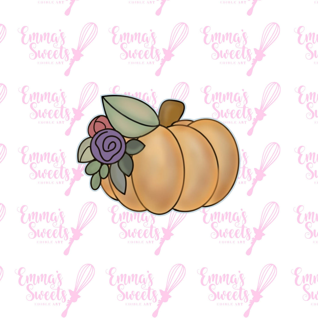 Pumpkin with Florals 3