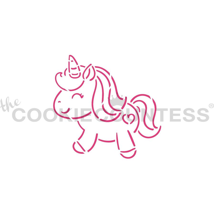 Sweetie Unicorn PYO Stencil