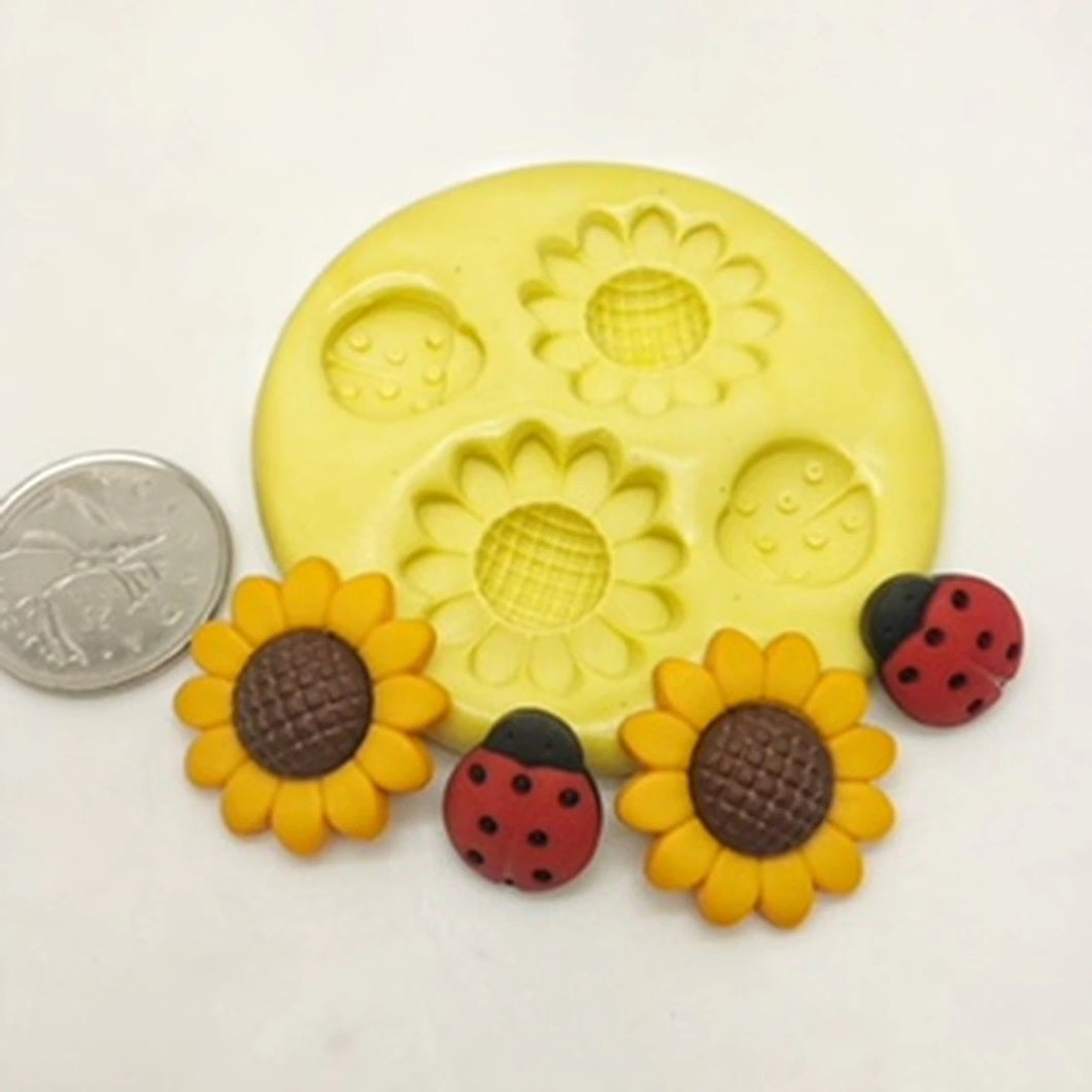 Sunflower and Lady Bug Mold