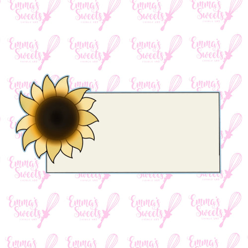 Sunflower Rectangle Plaque