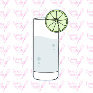 Tall Glass with Lime