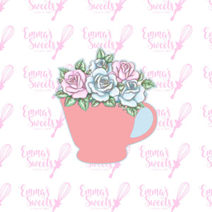 Tea Cup With Flowers 1