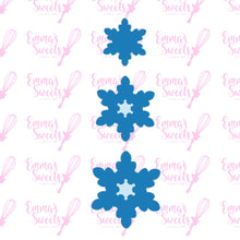 Load image into Gallery viewer, 3 Pc Winter Snowflake Set