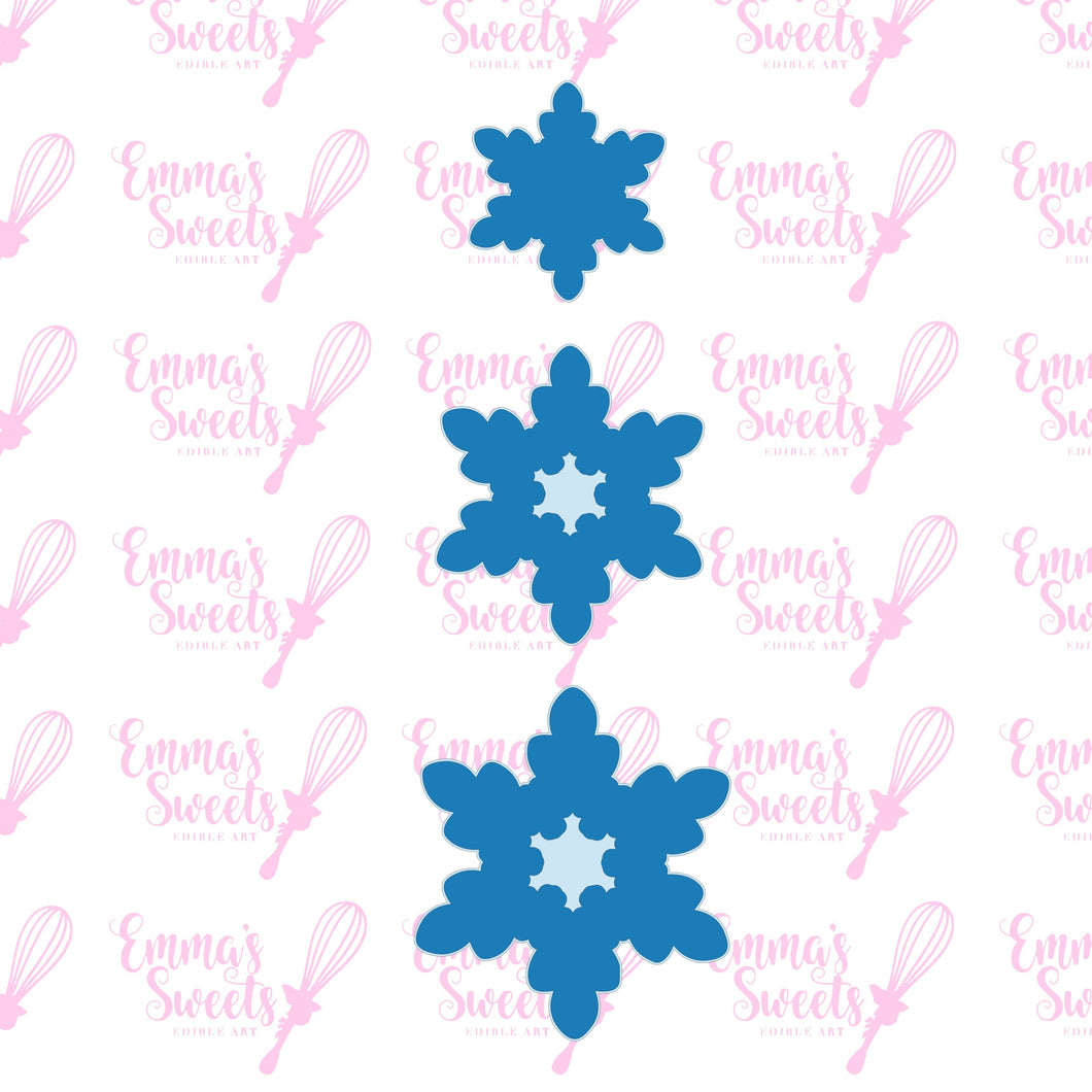 3 Pc Winter Snowflake Set